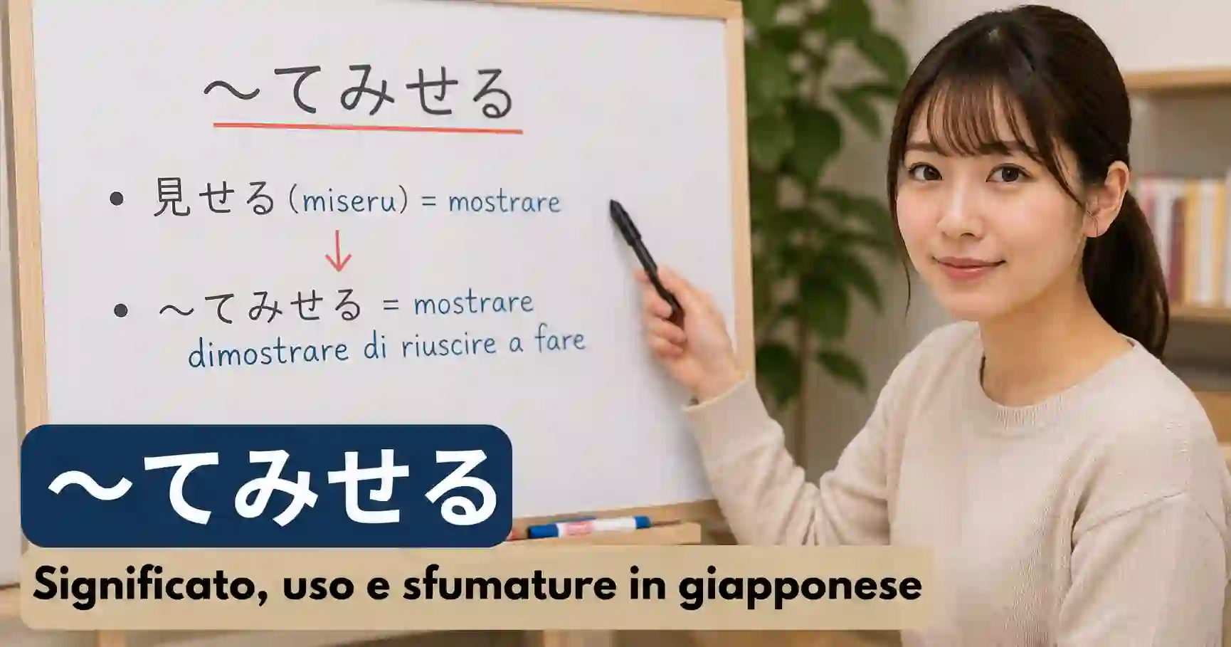 てみせる | Significato, uso corretto e sfumature del verbo ausiliare みせる