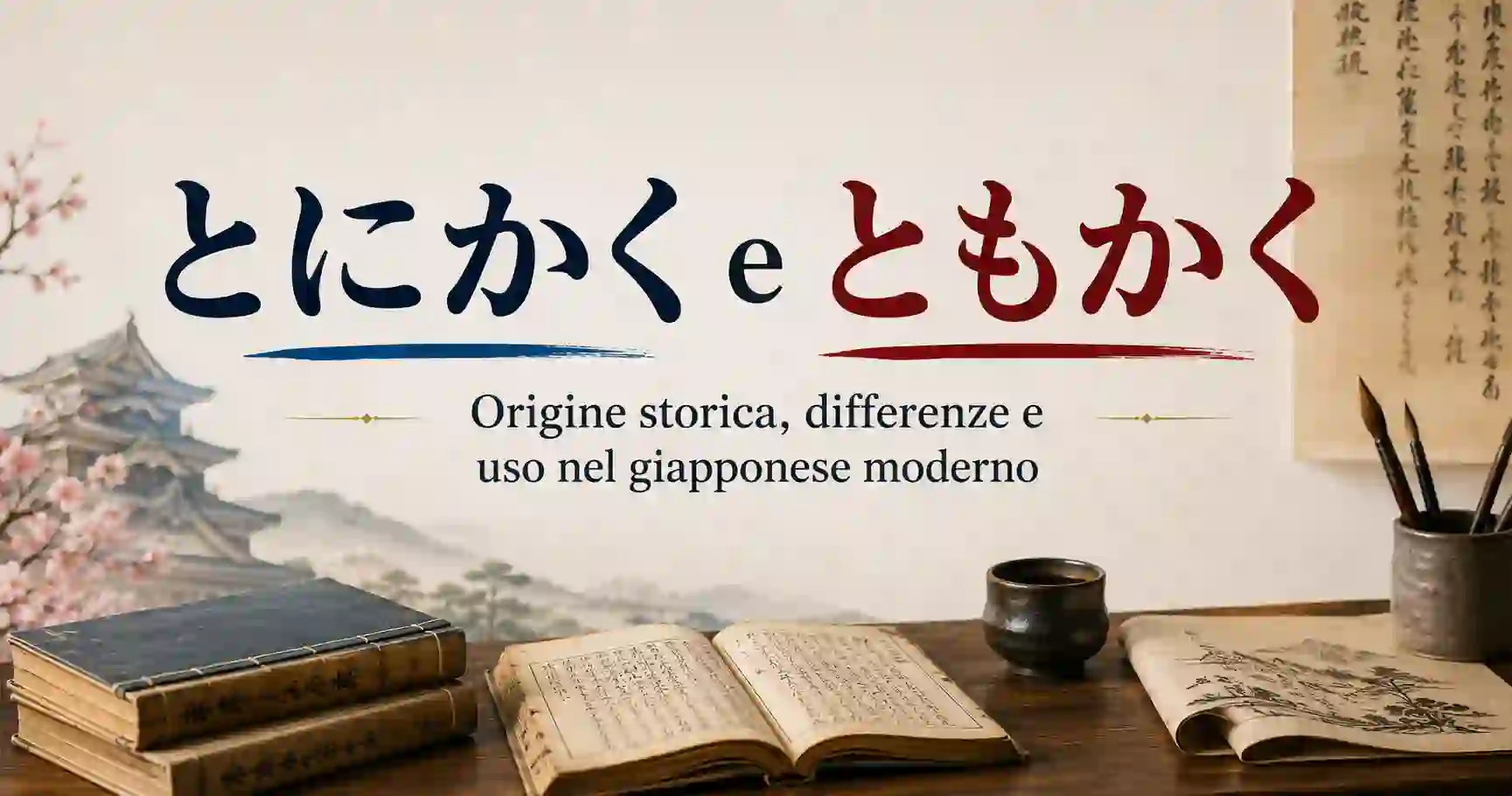 とにかく e ともかく | Origine storica, differenze e uso nel giapponese moderno